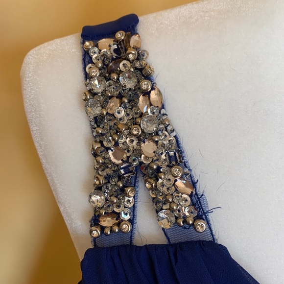 City Studio, One shoulder blue, size 1 Dress. - Picture 5 of 12